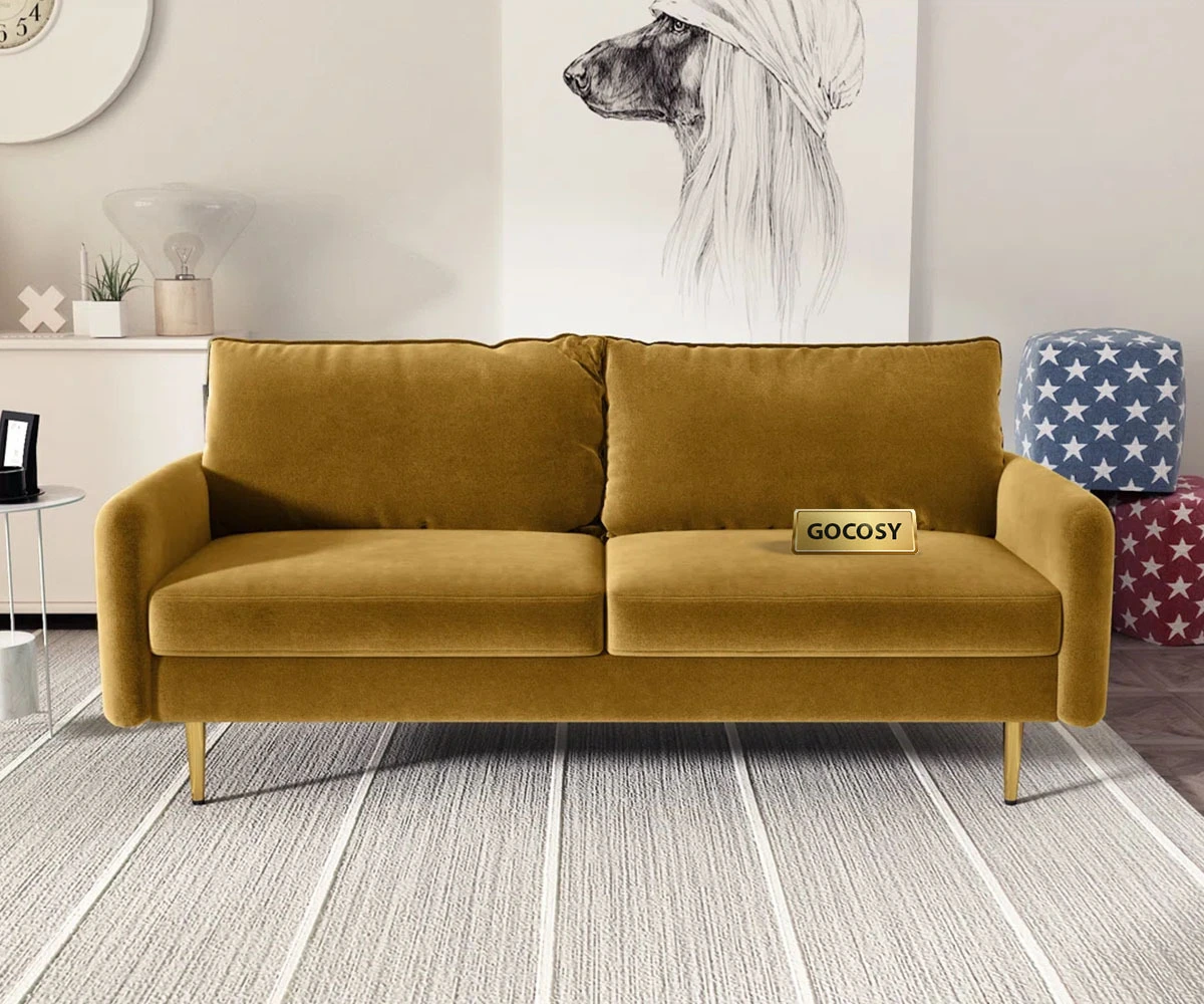 Metal Accent Sofa